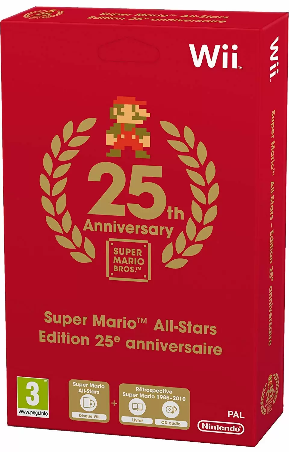 Nintendo Wii Games - Super Mario all stars - édition 25ème anniversaire Mario