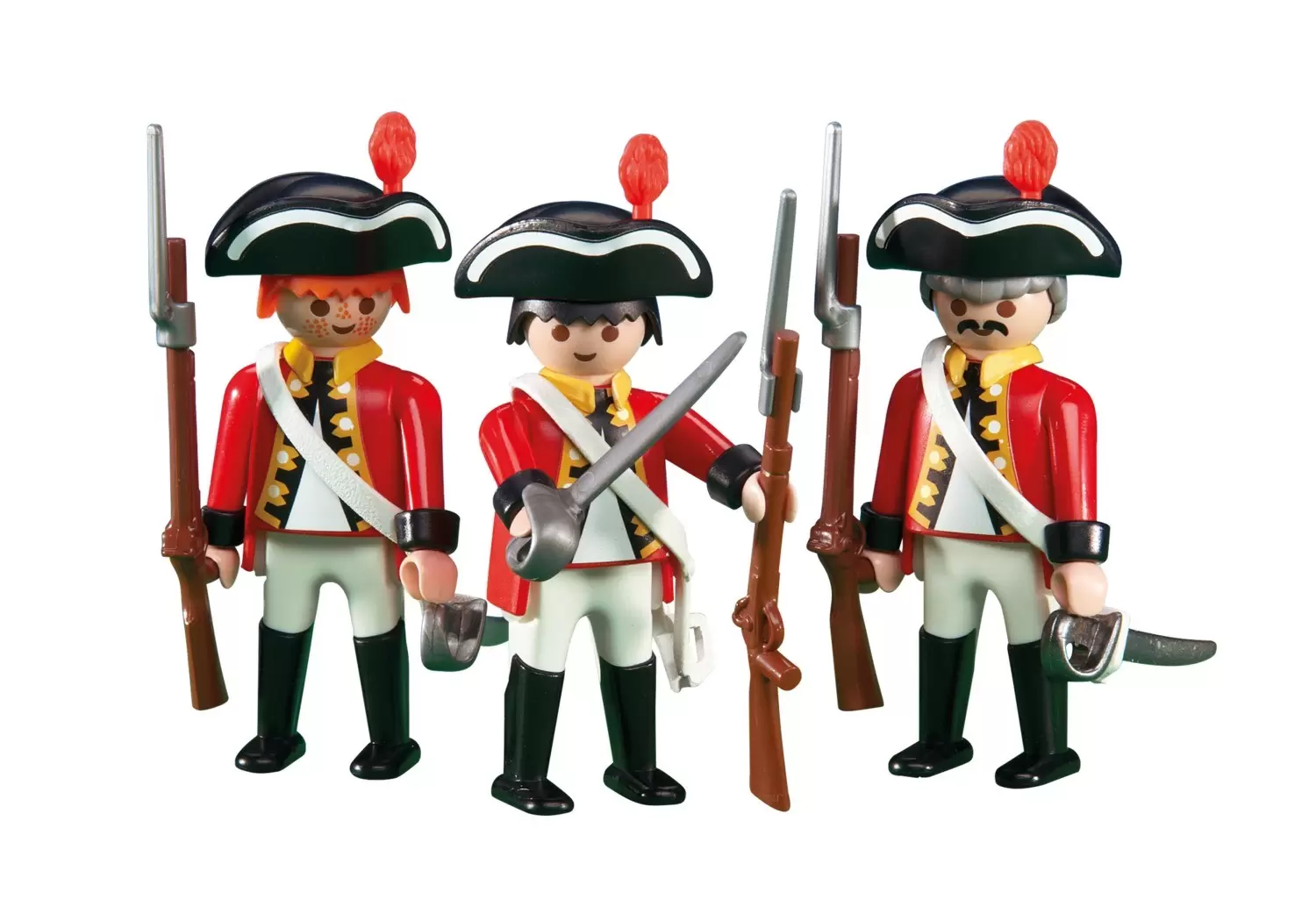 Playmobil Pirates - Soldats manteau rouge
