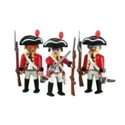3 redcoat soldiers