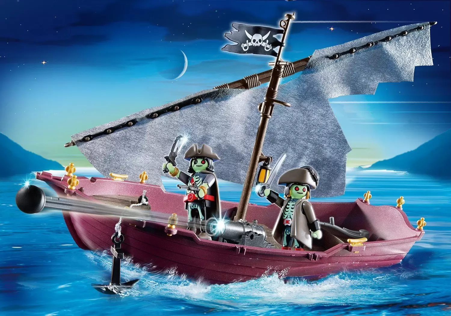 Til fods strop min Ghost Pirate Ship - Pirate Playmobil 5901
