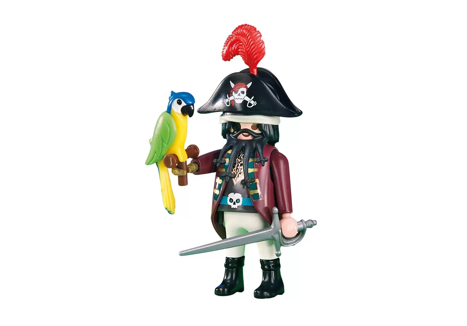 Playmobil Pirates - Capitaine pirate et perroquet