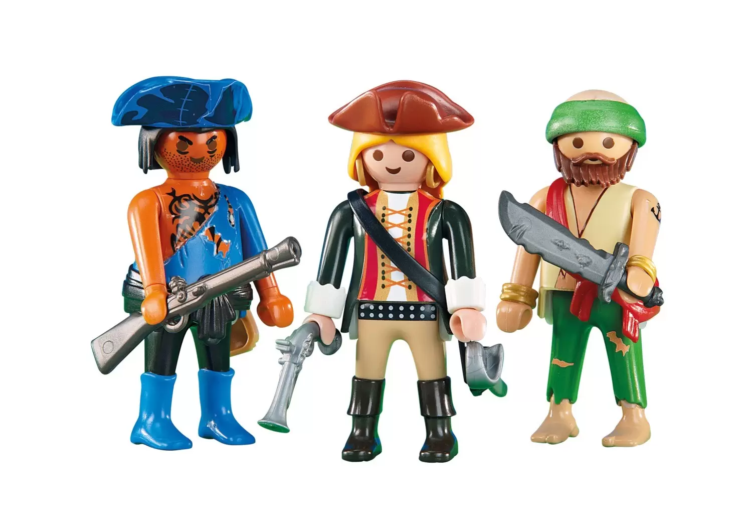 Playmobil Pirates - Deux pirates et une femme pirate