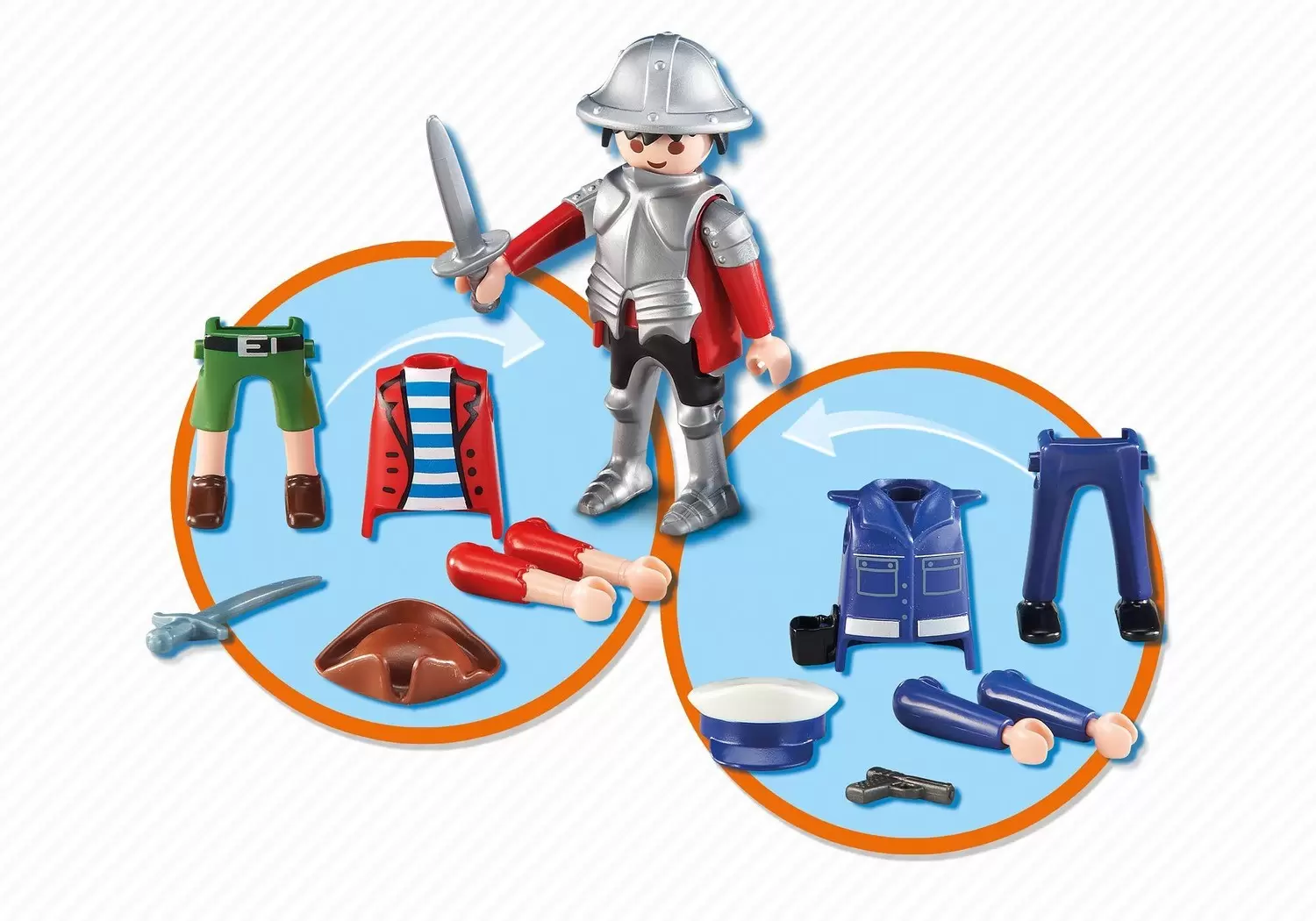 Playmobil Pirates - Personnage Pirate /Soldat / Police