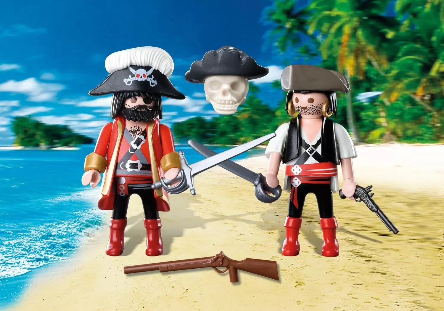 Playmobil Pirates - Duo Pack Pirates et crâne