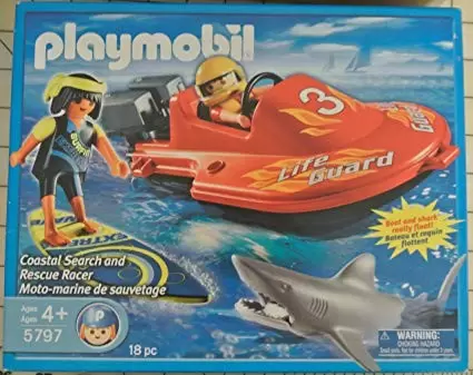Playmobil Policier - Moto-marine de sauvetage