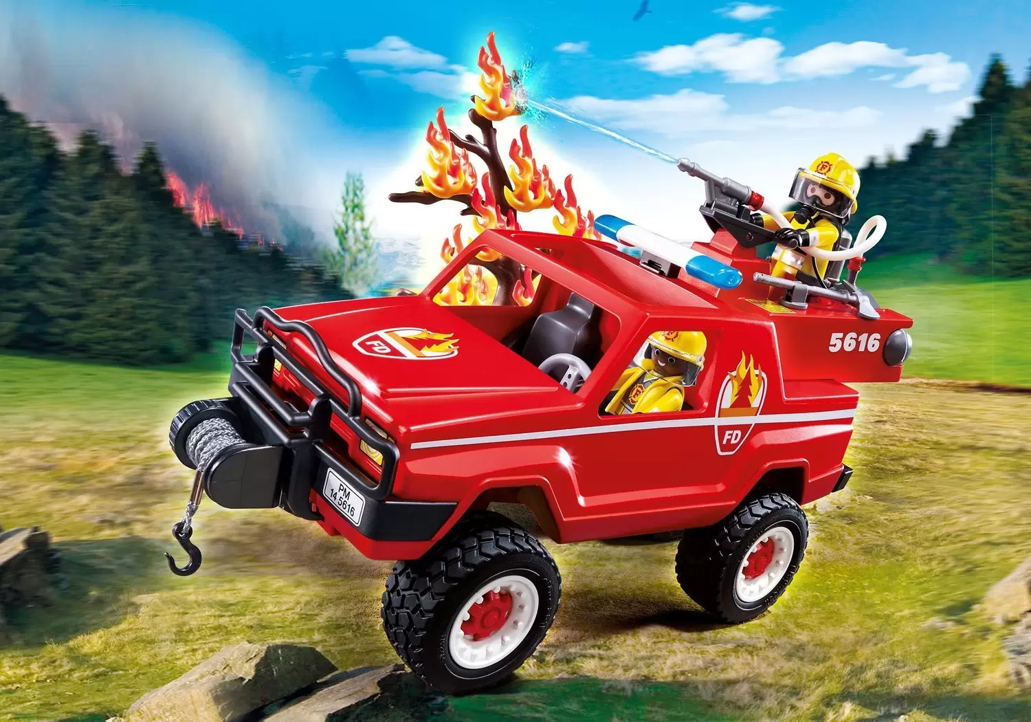 Playmobil Firemen - Fire terrain truck