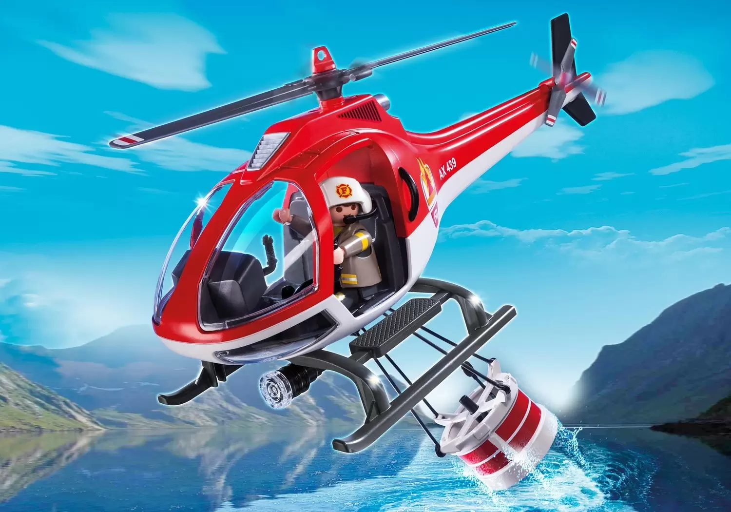 Playmobil пожарный вертолет