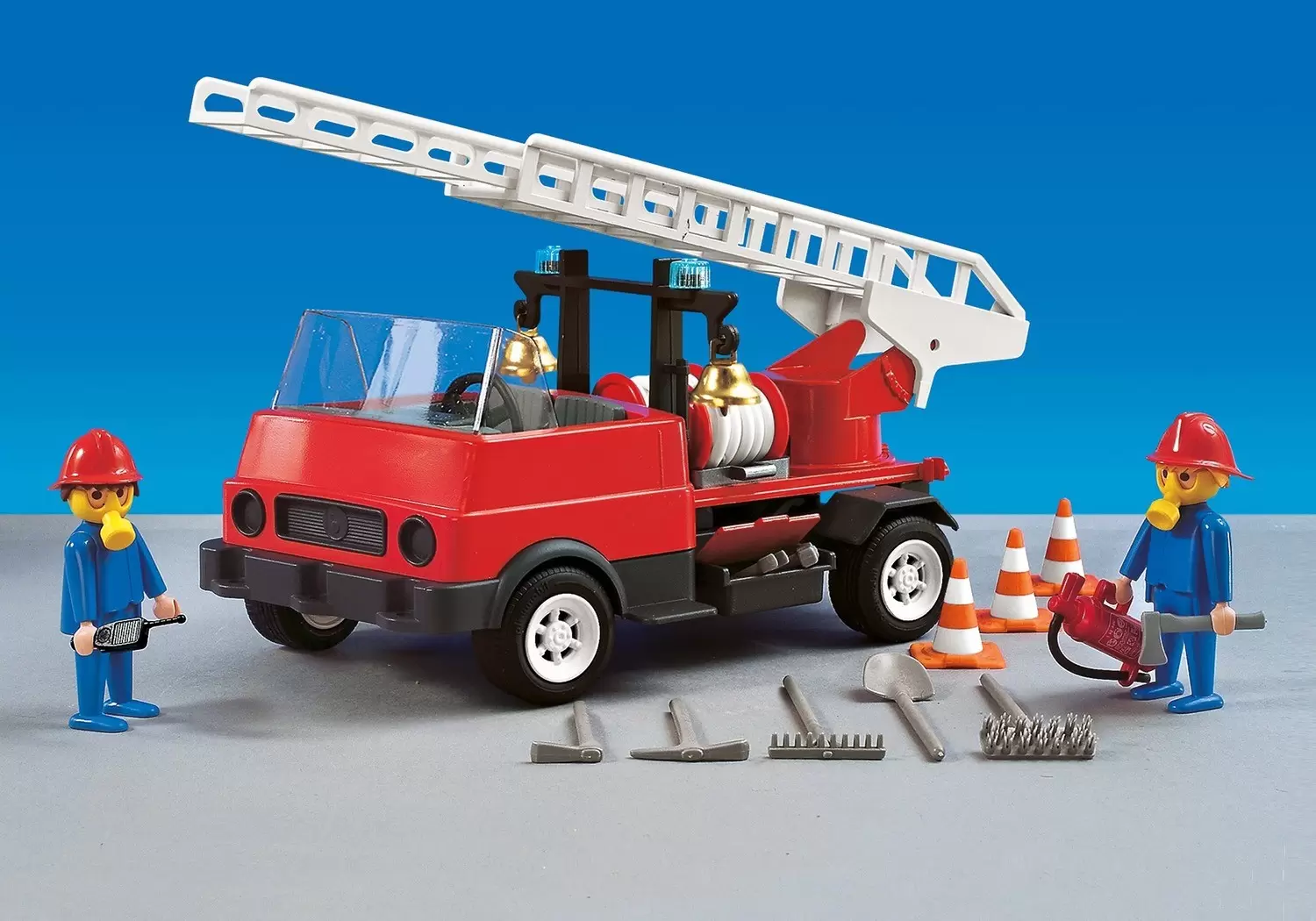 Playmobil Pompier - Pompiers / Camionnette grande échelle