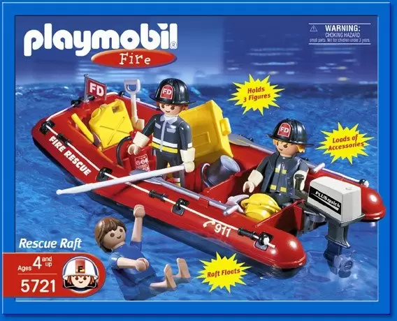 Playmobil Pompier - Rescue Raft
