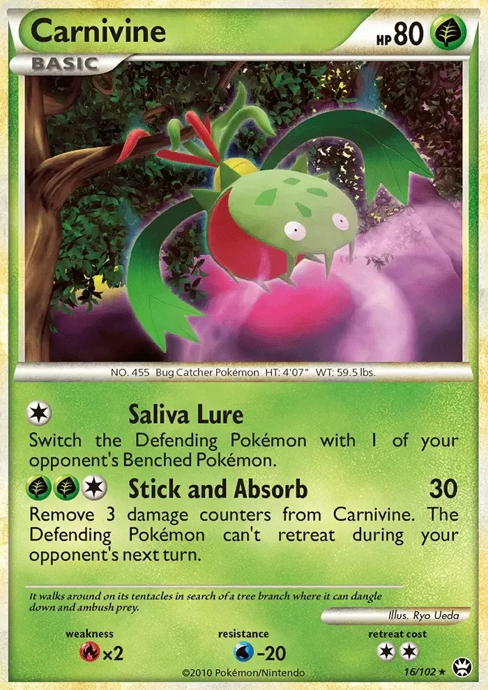 Carnivine Triumphant Pokemon Card 16 102