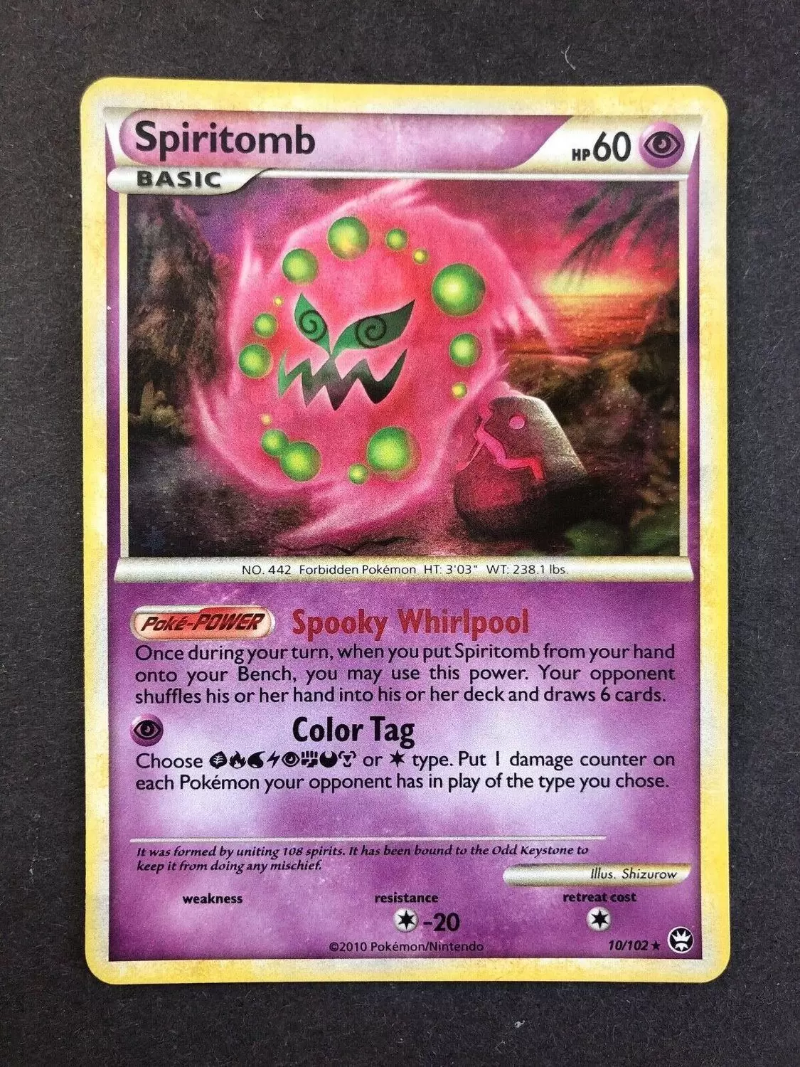 Spiritomb Holo - Triumphant Pokémon card 10/102