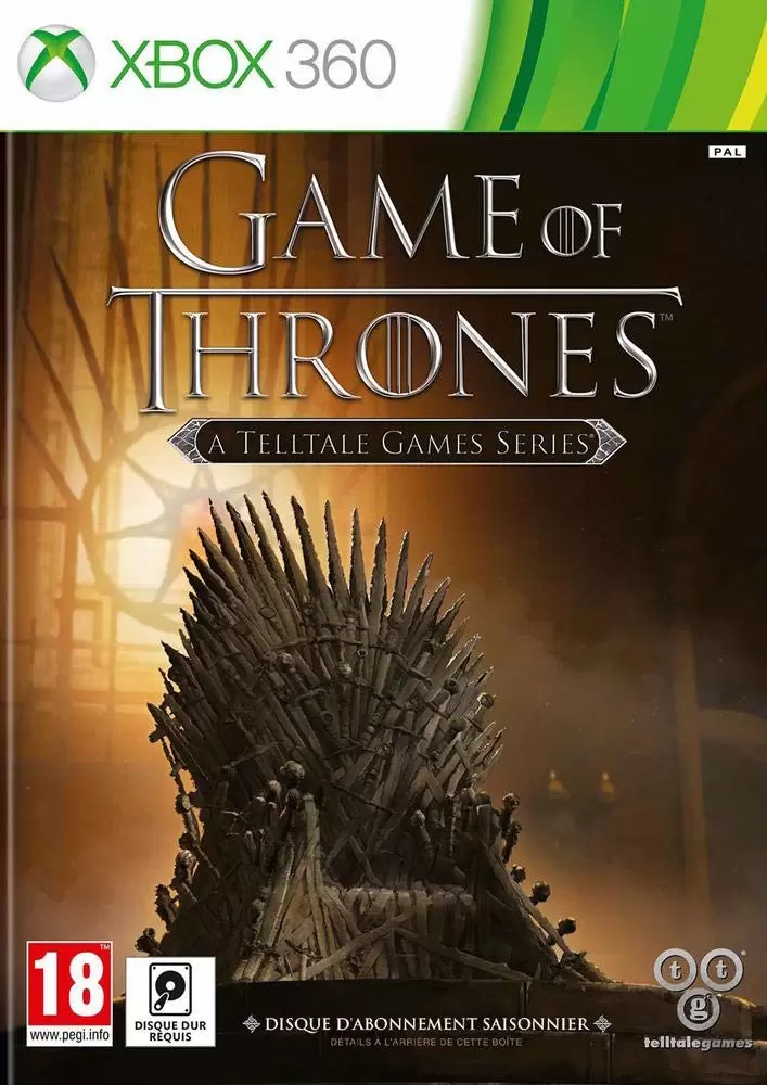 Jeux XBOX 360 - Game Of Thrones A Telltale Games Series