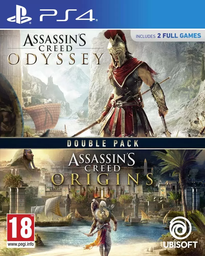 Jeux PS4 - Assassin\'s Creed Origins + Odyssey - Double Pack