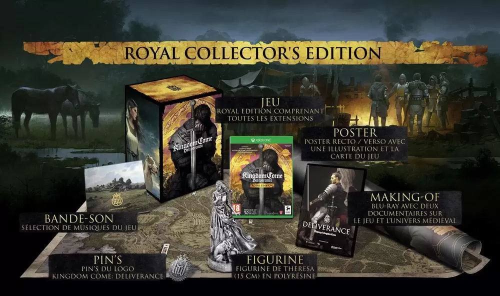 Jeux XBOX One - Kingdom Come Delivrance Royal Collector Edition