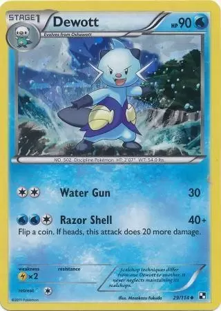 Black & White - Dewott Holo Cracked Ice