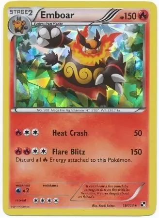 Black & White - Emboar Holo Cracked Ice