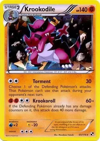 Black & White - Krookodile Holo Cracked Ice