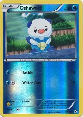 Black & White - Oshawott Reverse