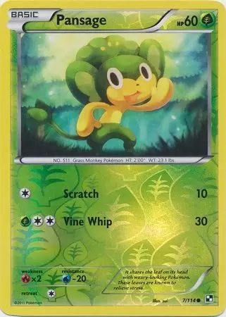 Black & White - Pansage Energy Reverse