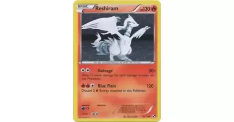 Reshiram Holo Rare Reverse Holo Pokemon Card BW Base 26/114 