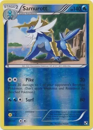 Black & White - Samurott Reverse