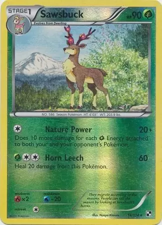 Black & White - Sawsbuck Reverse