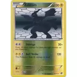 Pokémon Zekrom Basic Holo Card 35/73 2017