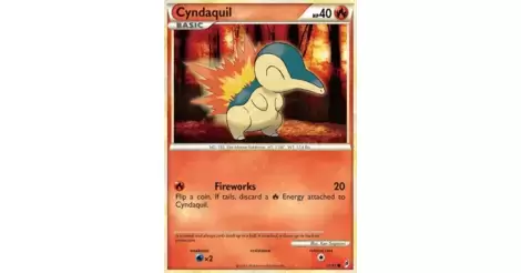 Pokemon Cards CYNDAQUIL 55/95 CALL OF LEGENDS SET COMMON E