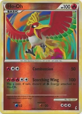 Ho-oh - Ex Unseen Forces Reverse Holo - Pokemon