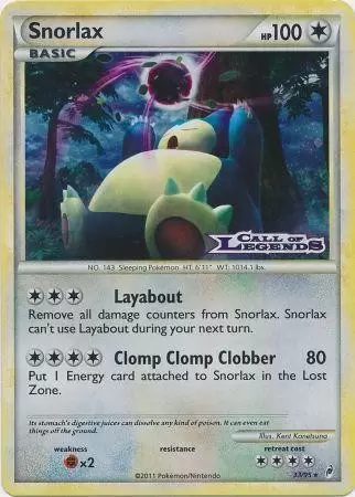 Call of Legends - Snorlax Prerelease Promo