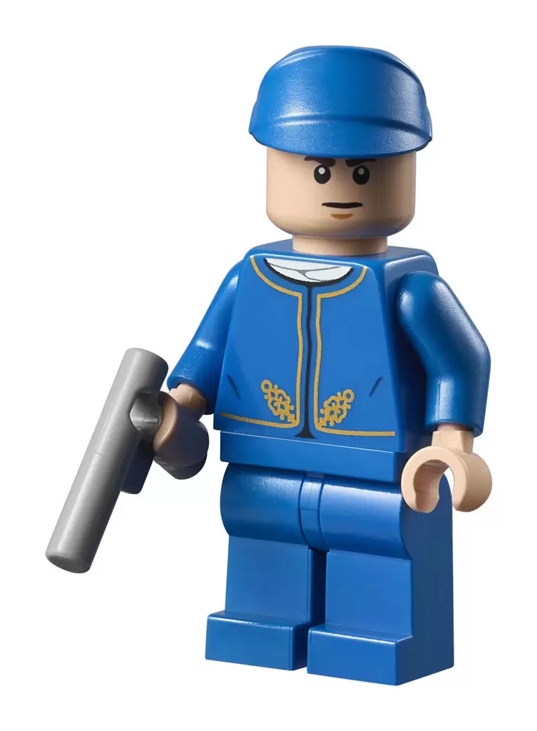 LEGO Star Wars Minifigs - Bespin Guard - Light Flesh Head, Detailed Gold Trim, Furrowed Eyebrows