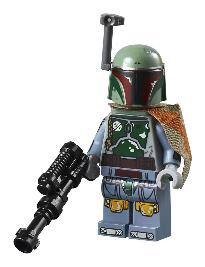 LEGO Star Wars Minifigs - Boba Fett - Pauldron, Helmet, Jet Pack, Printed Arms and Legs, Clone Head