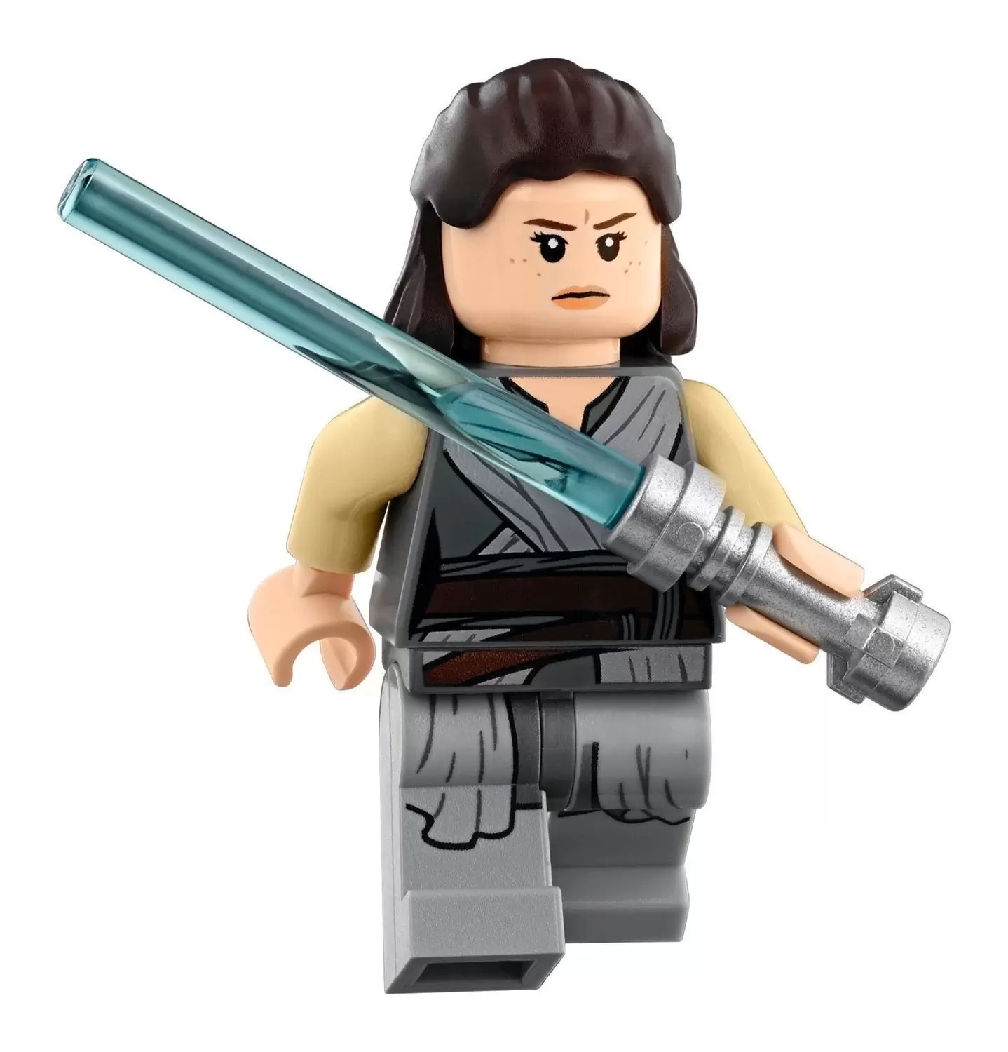 LEGO Star Wars Minifigs - Rey - Light Bluish Gray Tied Robe
