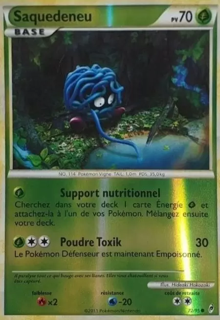 Pokémon L\'appel des Légendes - Saquedeneu Reverse