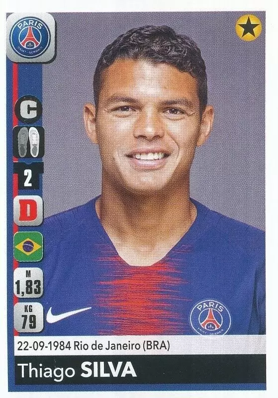 Championnat de France 2018-2019 - Thiago Silva - Paris Saint-Germain