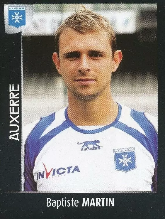 Foot 2008 - Championnat de France de L1 et L2 - Baptiste Martin - Auxerre