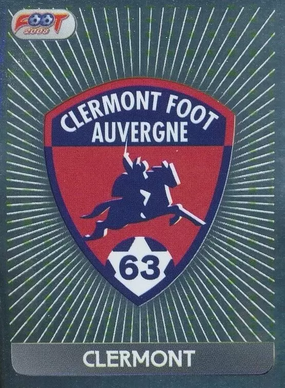 Foot 2008 - Championnat de France de L1 et L2 - Écusson Clermont - Clermont