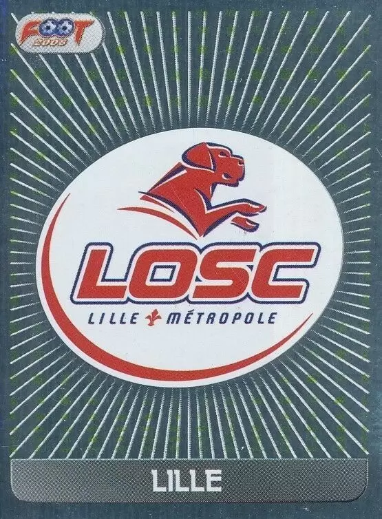 Foot 2008 - Championnat de France de L1 et L2 - Écusson Lille