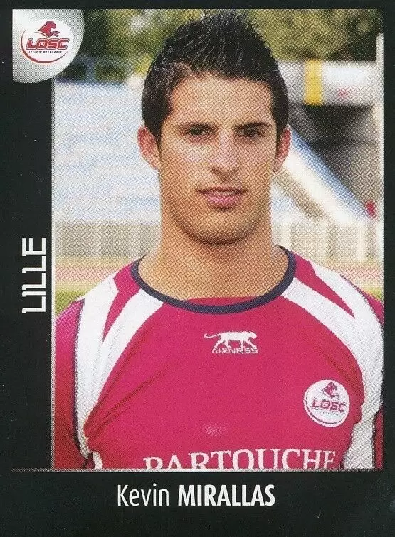 Foot 2008 - Championnat de France de L1 et L2 - Kevin Mirallas - Lille