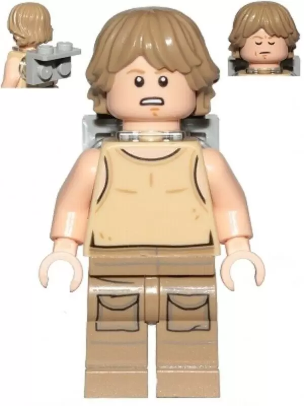 Minifigurines LEGO Star Wars - Luke Skywalker (Dagobah, Tan Tank Top, Backpack)