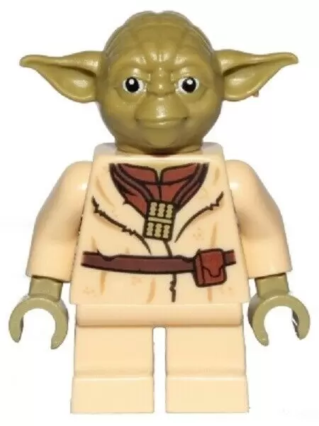 Minifigurines LEGO Star Wars - Yoda (Olive Green, Belt Pattern)