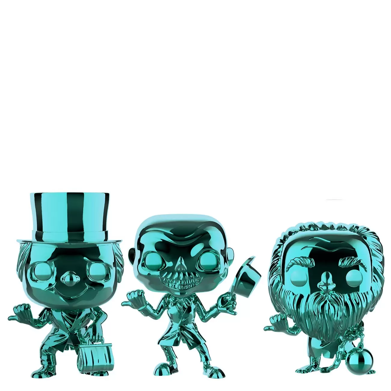 POP! Disney - The Haunted Mansion - Hitchhiking Ghosts Chrome 3 Pack