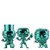 The Haunted Mansion - Hitchhiking Ghosts Chrome 3 Pack