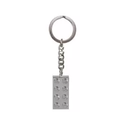 LEGO Brick - 2x4 Silver