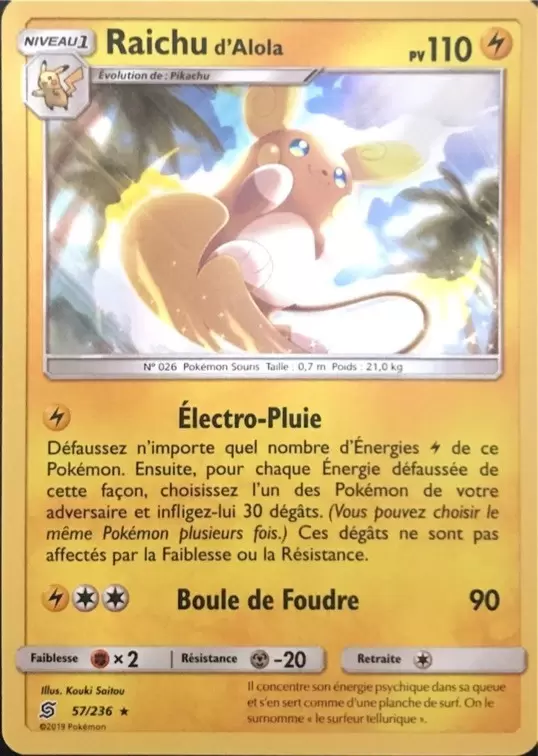 Harmonie des Esprits - Raichu d\'Alola holographique