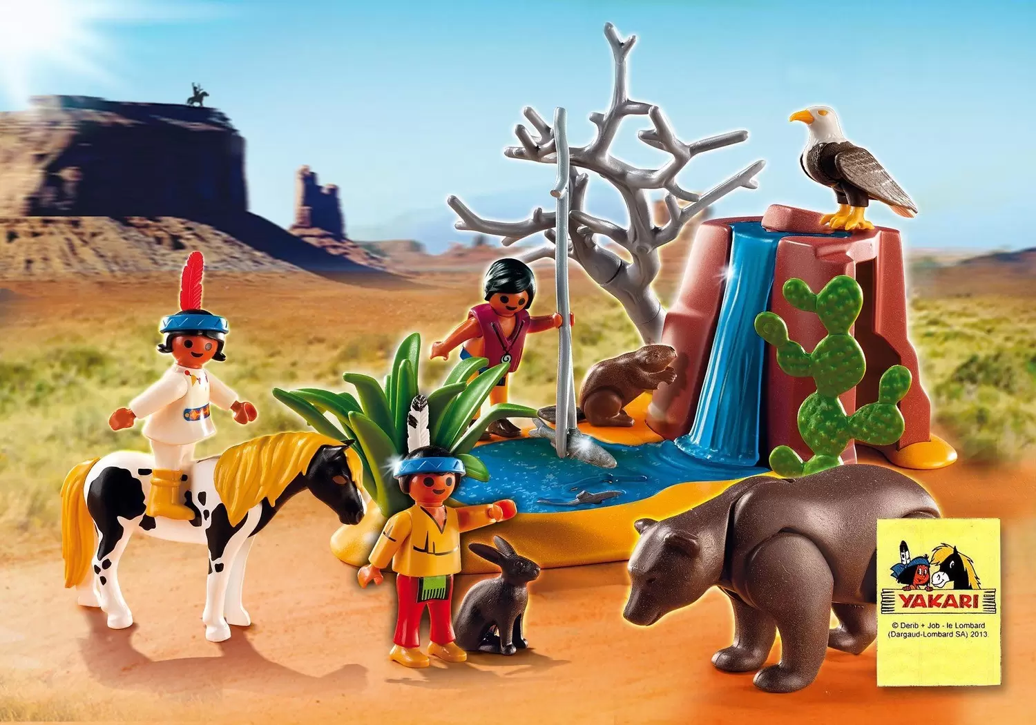 Far West Playmobil - Native American Children with Bear Cave (Yakari)