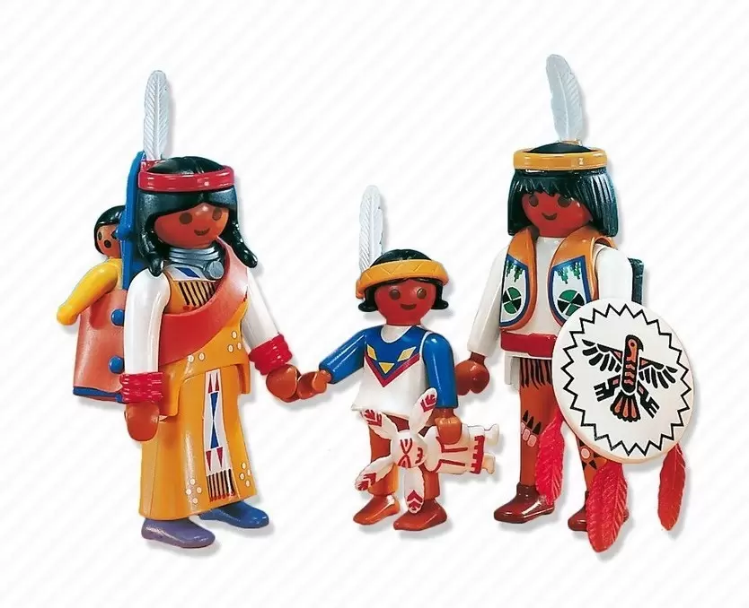 Far West Playmobil - Native american family