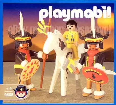 Playmobil Far West - Guerriers Indiens et enfant