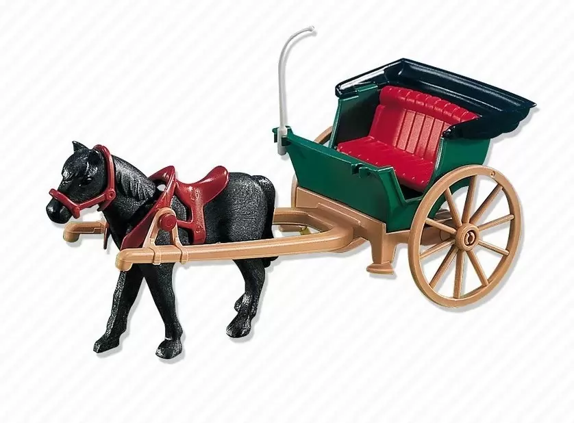 Playmobil Far West - Calèche à un essieu et cheval