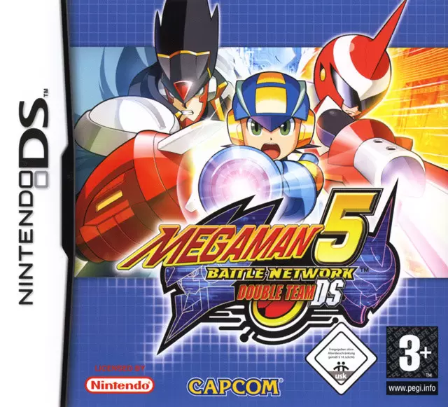 Jeux Nintendo DS - Megaman 5 battle network double team DS